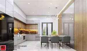 Thiết kế nội thất Phan Thiết mẫu nhà phố hiện đại 3 tầng 